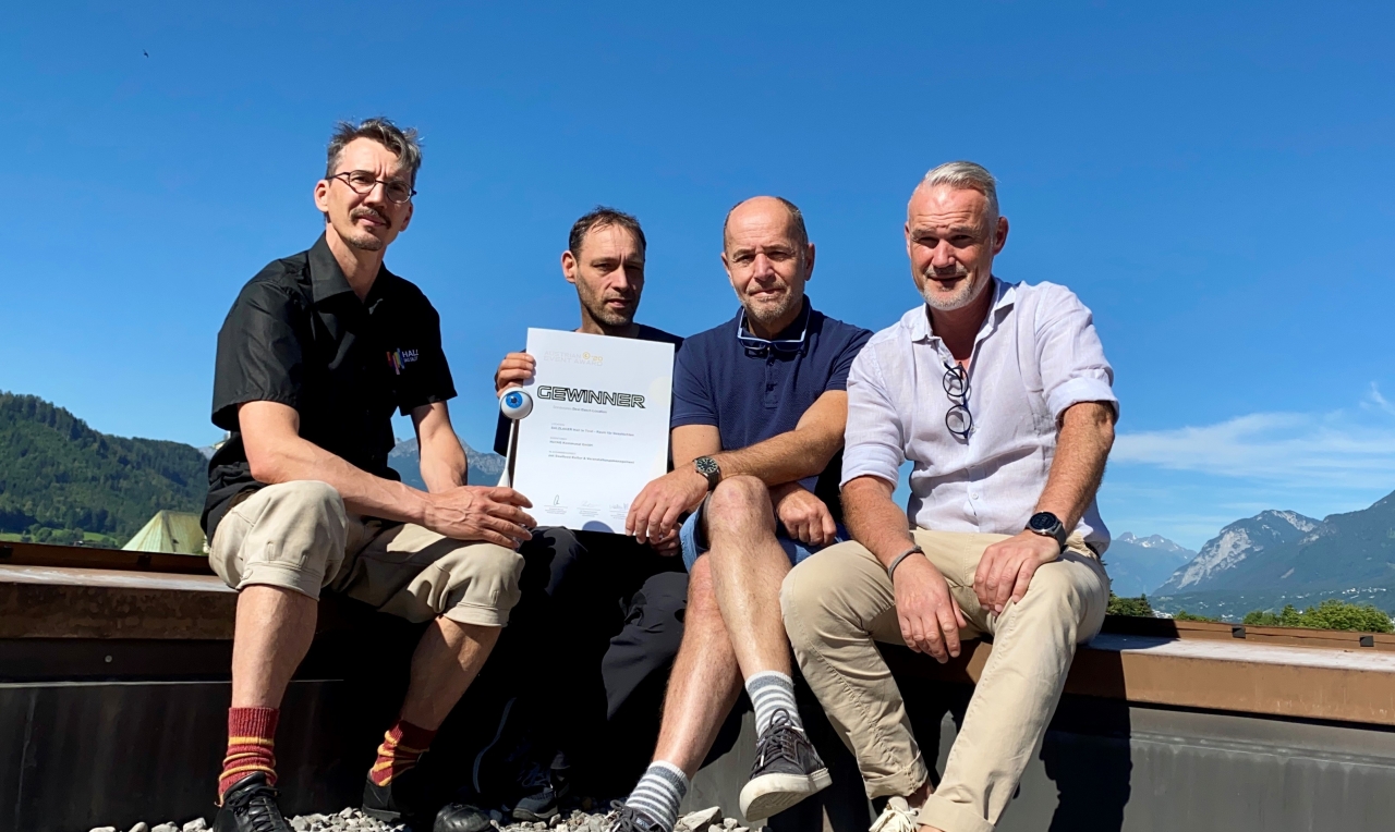 Das Salzraum Team der Hall AG gewinnt den "Austrian Event Award 2020"